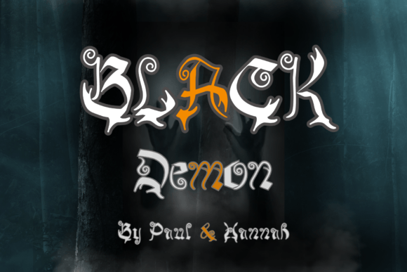 Black Demon Font: Unleash Gothic Fury in Your Designs