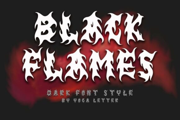 Black Flames: Igniting Your Designs with Gothic Intensity