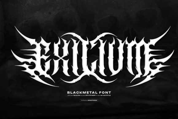 Exilium: A Black Metal Font for Bold, Unconventional Designs