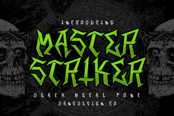 Master Stricker: A Horror Metal Font for Bold Branding