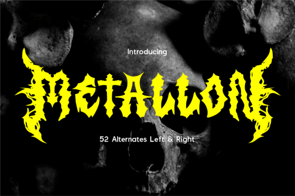 Metallon: Your Typeface for Unapologetic Heavy Metal Aesthetics