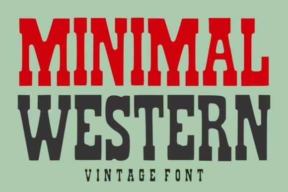 Minimal Western: A Fresh Take on Vintage Typography