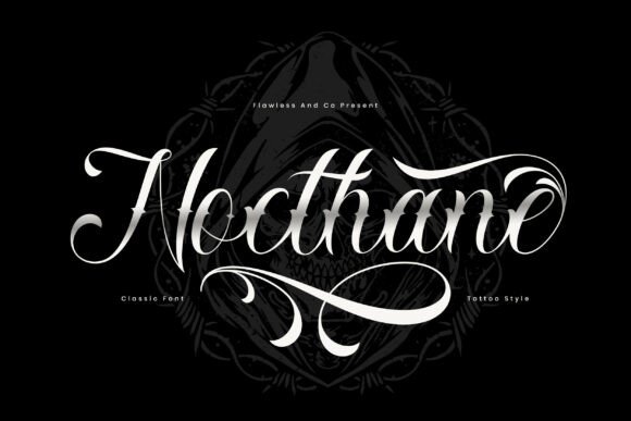 Nocthane: The Bold Spirit of Tattoo Art in Typography