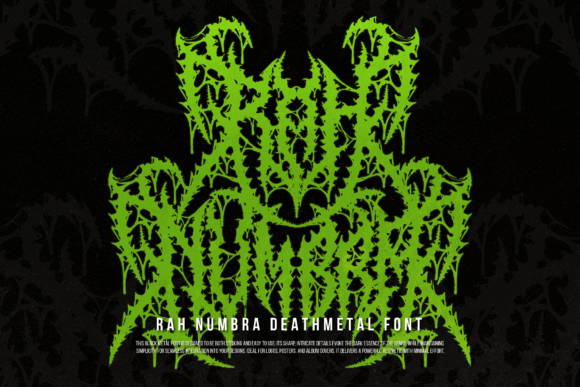 Rah Numbra: A Death Metal Font for Bold, Unapologetic Design