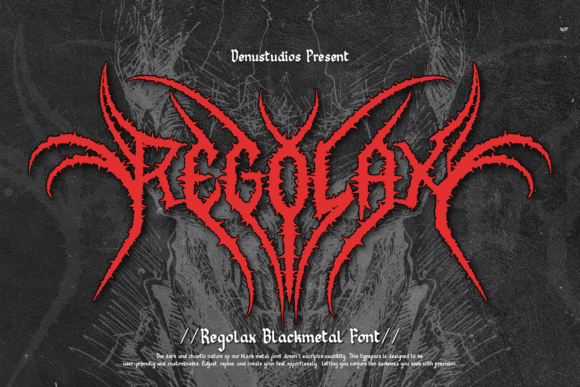 Regolax: The Ultimate Black Metal Font for Bold Design