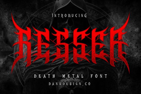 Resser: The Modern Metal Typeface for Bold Branding