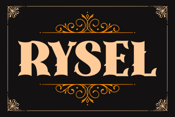 Rysel: A Vintage Display Font with Modern Character