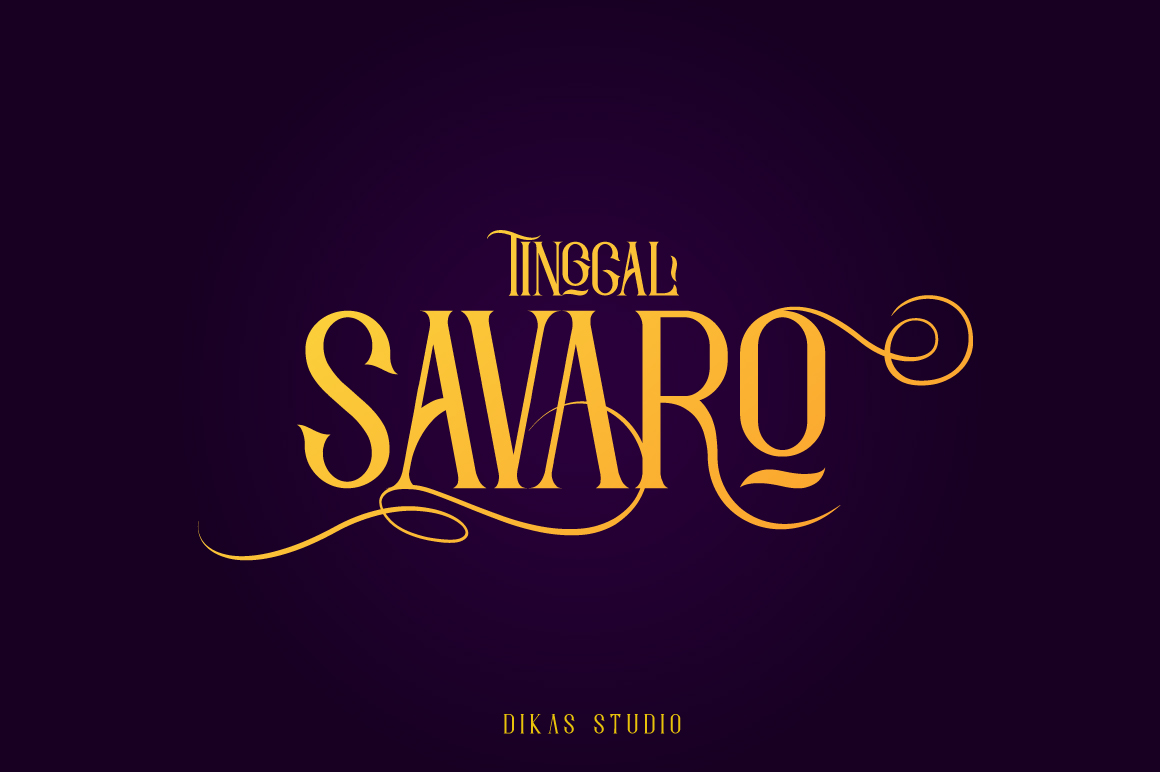Savaro: The Retro-Inspired Display Font with Modern Elegance