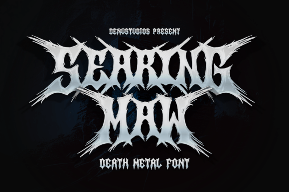 Searing Maw: Harnessing the Power of a Brutal Display Typeface